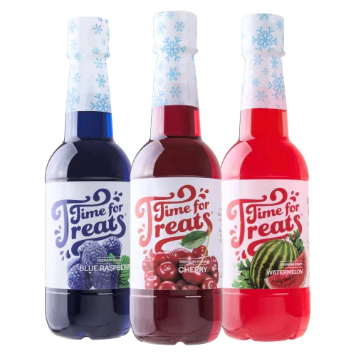 Vista 17 de Time For Treats 3 paquetes de crema de naranja, sangre de tigre, jarabe de uva de 16.9 onzas líquidas por botella para conos de nieve, refrescos