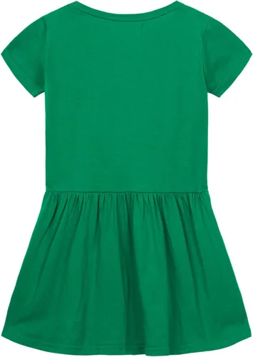Vista 2 de Mud Kingdom Little Girls Cotton Dress Short Sleeve Summer Casual Dress for Girls Plain