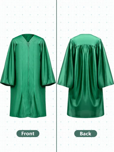 Vista 3 de QZYL Juego de gorro y bata de graduación de jardín de infantes, traje unisex de felicitaciones graduadas con borla y certificado para jardín