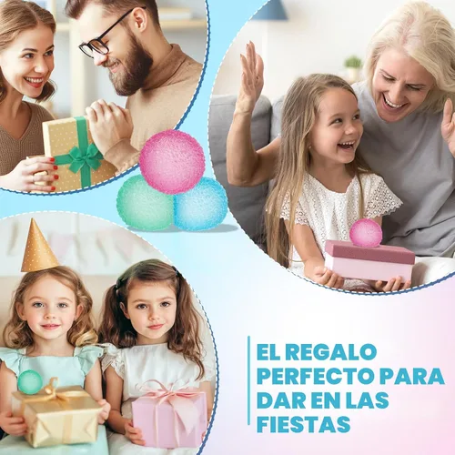 Vista 5 de 3 bolas antiestrés para adultos, bola blanda sensorial con textura de gel de memoria para niños y adultos, ejercicios de mano, regalos de fiesta