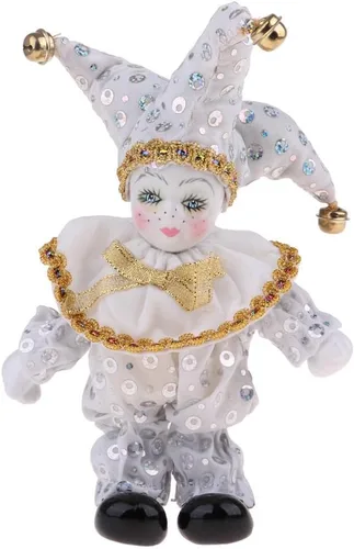Vista 3 de SM SunniMix 8 pulgadas preciosas muñecas de porcelana italianas modelo muñeca de pie decoración de escritorio coleccionables blanco
