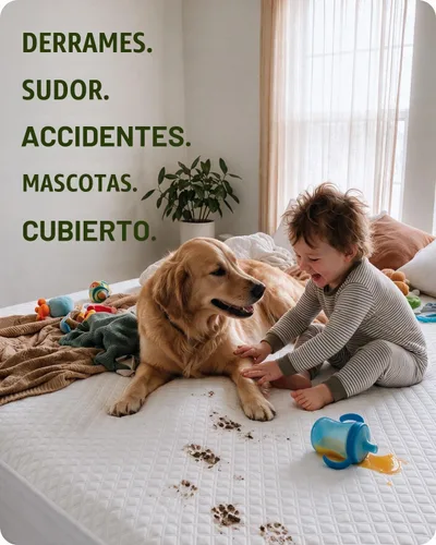 Vista 8 de SafeRest Sleepure - Protector de colchón impermeable tamaño individual derivado de viscosa de bambú - Ajustado con bolsillos elásticos - Funda