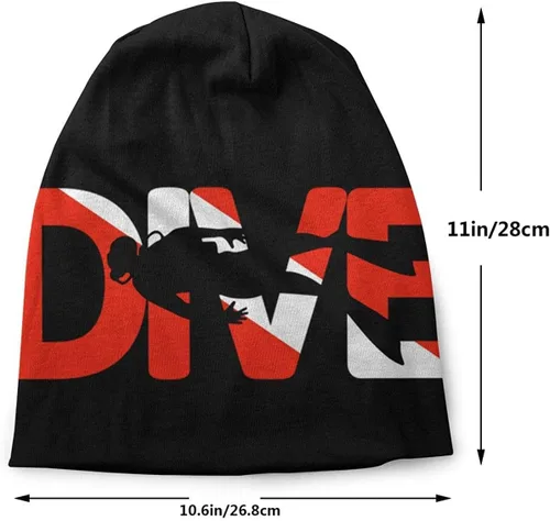 Vista 2 de Fuevdvrri Scuba Dive - Gorro de invierno para hombre, diseño de calavera, suave