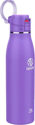 Vista 20 de Takeya Traveler - Taza de café de viaje de acero inoxidable con tapa abatible (17 onzas, rubor), taza aislada a prueba de fugas para café y té