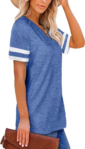 Vista 3 de Grace's Secret Womens Tops Summer Clothes Shirts for Women Casual Short Sleeve Fashion Blouses Trendy Tunic Tops