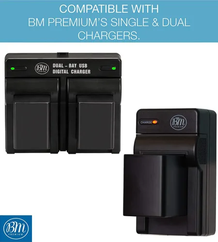 Vista 3 de BM Premium 2 baterías BP-820 para Canon VIXIA HF G50, HF G60, HF G70, XA40, XA45, XA50, XA55, GX10, HF G21, HFG30, HFG40, XA10, XA11, XA15, XA20