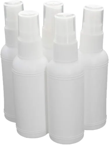 Vista 15 de Othmro Botella de spray de niebla fina, 6.8 fl oz de plástico pulverizador de botellas blancas bomba atomizadora y recargable 10 piezas 10 piezas