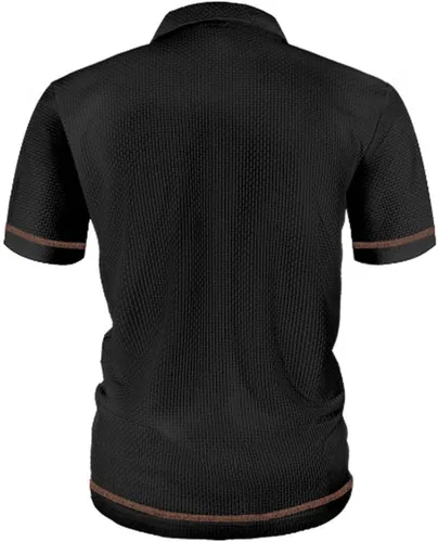 Vista 4 de Mens V Neck Shirts Short Sleeve Lightweight Business Casual Work Collared Tee Summer Tops Performance Golf Shirts