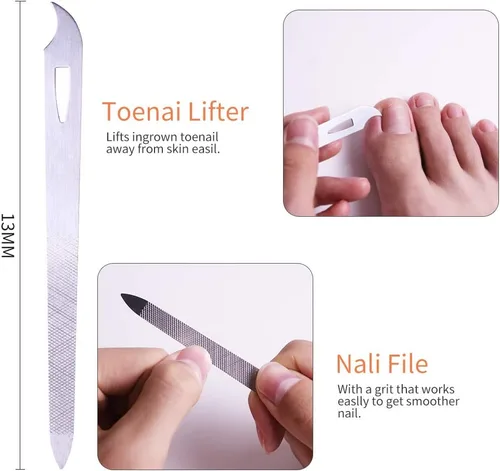 Vista 7 de Cortaúñas para dedos de los pies para uñas encarnadas o gruesas, recortador de uñas de los pies y podólogo profesional para personas mayores