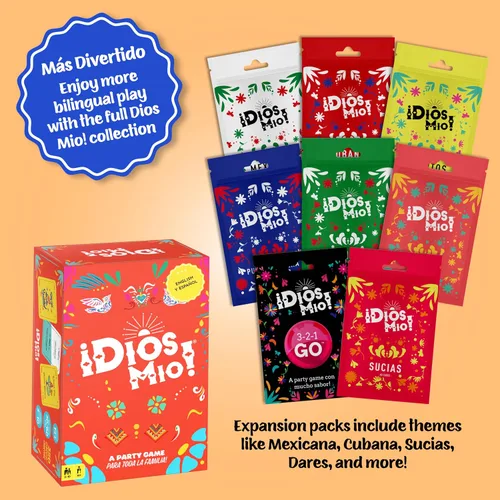 Vista 7 de Dios Mio! Juego de fiesta Cubana EXPANSION – Juego de cartas de comedia bilingüe para latinos, diversión para la noche de juegos familiares, mayores