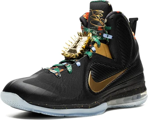 Vista 4 de Nike Reloj Lebron 9 DO9353 001 The Throne 2022 para hombre, talla 8.5, negrodorado metálico, NegroDorado metálico