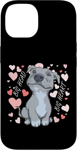 Vista 4 de iPhone 11 Pro Max Big Heart Pitbull Pibble Mom - Estuche de regalo