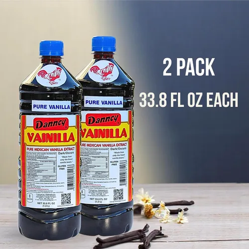 Vista 2 de Danncy Vainilla - Vainilla oscura pura - 33oz - Paquete de 2