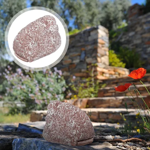 Vista 8 de Stone Key Hider Fake Rock Key Holder Storage Case Resin Outdoor Garden Hide for Yard Safety and Security