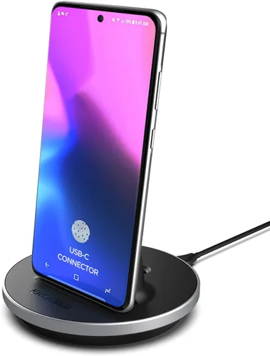 Vista 8 de Encased Soporte de carga de escritorio para teléfono y tabletas USB-C, cargador de estación de acoplamiento ajustable compatible con fundas