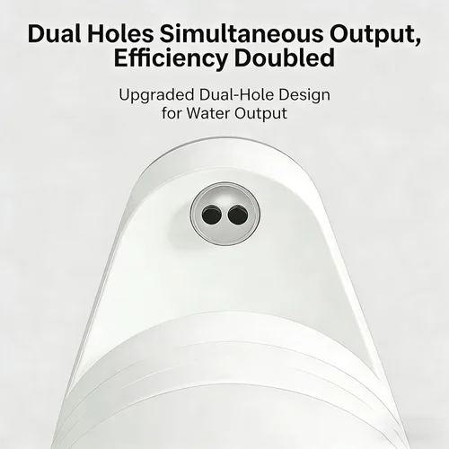 Vista 5 de Bomba inteligente de botella de agua de 4 modos - Flujo rápido de 3 l/min, recargable por USB de 1200 mAh, volumen preestablecido y control