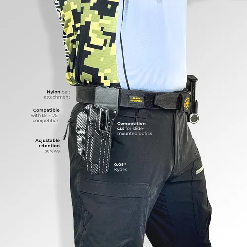 Vista 3 de Black Scorpion Gear Pro Competition Holster se adapta a Beretta 92X Performance