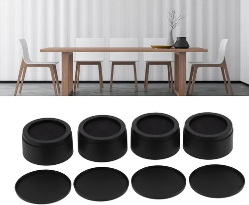 Vista 3 de Furniture Risers, 4PCS Bed Lifts Riser Non Slip Floor Protector Furniture for Dorm Room Storage