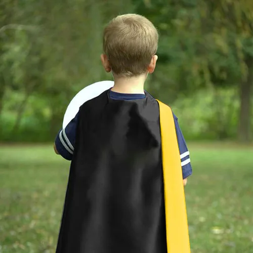 Vista 22 de Capa de disfraz para niños, capa de superhéroe con máscara y cintura, disfraces de Halloween y disfraces de fiesta
