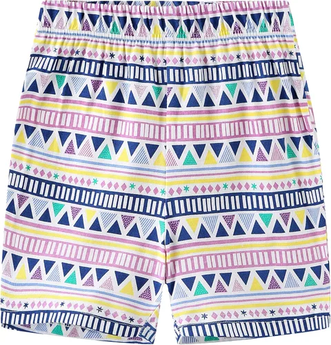 Vista 5 de Conjunto de ropa de verano para niña, 100% algodón, camisa y pantalones cortos, con apliques de dibujos animados