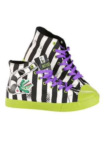 Vista 5 de Tenis unisex Beetlejuice a rayas blancas y negras Multicolor