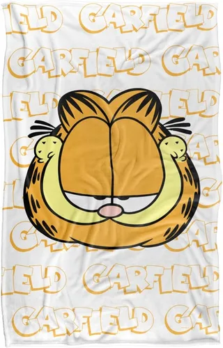 Vista 2 de Garfield - Manta de 36 x 58 pulgadas, con nombre repetido y tacto sedoso, manta súper suave