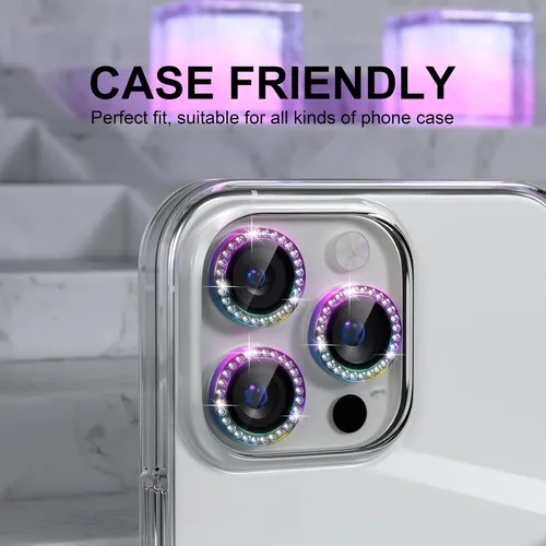Vista 274 de Choiche Compatible para iPhone 16 Pro/iPhone 16 Pro Max Protector de Lente de Cámara, Vidrio Templado 9H Protector de Pantalla de Cubierta de Cámara