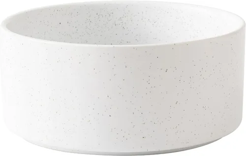 Vista 21 de Cuenco elevado de cerámica de 6 pulgadas para perros – Cuenco de comida y agua para perros de 30 onzas con soporte elevado de bambú antideslizante