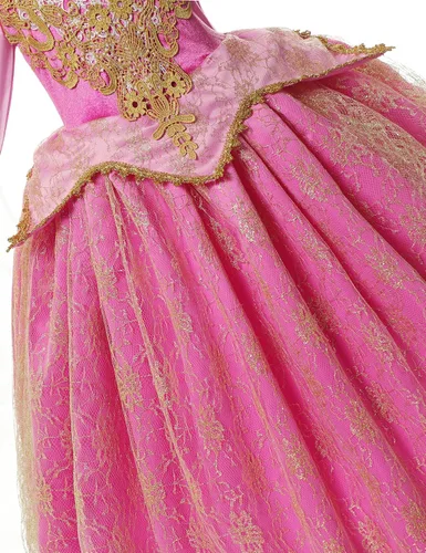 Vista 4 de YOFEEL Princess Costume Cosplay Dress up for Toddler Kid Baby Girls Fancy Party Halloween Christmas with unique Accessories