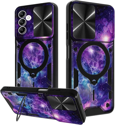 Vista 32 de Funda para Samsung Galaxy A03S de 6.5 pulgadas, funda protectora resistente con función atril giratorio de 360 grados, funda protectora resistente