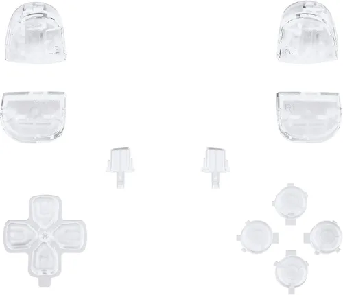 Vista 8 de eXtremeRate Full Set Shell with Buttons Touchpad Cover, Clear Custom Replacement Decorative Trim Shell Front Back Plates Compatible with p s 5