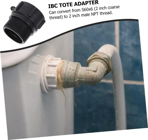 Vista 8 de Adaptador de tanque con sellado a convertidor de grado alimenticio para agua potable y conexiones de manguera de jardín