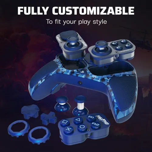 Vista 2 de PDP Victrix Pro BFG Wireless Controller for PS4PS5PC, Call of Duty Midnight Mask Sony 3D Audio, Modular Back ButtonsClutch TriggersJoystick