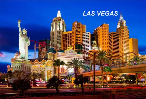 Vista 14 de Nevada USA United States - Imanes para nevera (1 pieza, estilo: Las Vegas #K2)