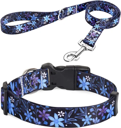 Vista 6 de Collar para Perros para Perros Pequeños y Gatos, Collar Suave y Cómodo para Mascotas para Perros Pequeños, Medianos y Grandes, Patrón Geométrico