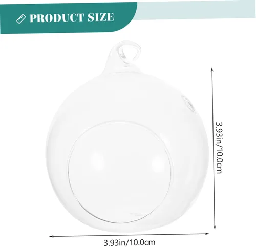 Vista 9 de 2 piezas de botella ecológica soporte para plantas de aire colgante globo terrario planta colgante terrario globo colgante terrario planta de aire