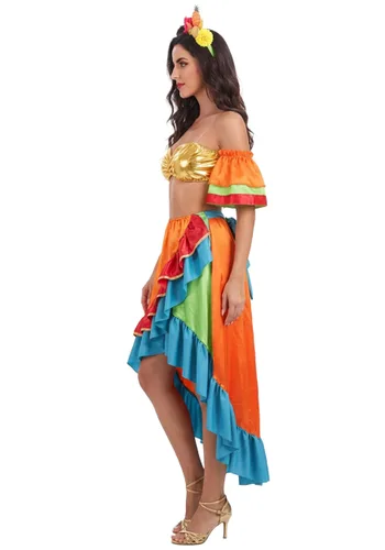 Vista 3 de Disfraz de Bailarina Bombshell Bonanza para Mujer Multicolor