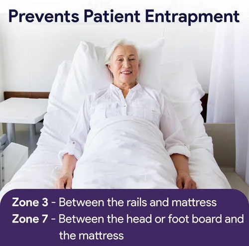Vista 3 de ProHeal Extensor de colchón de cama de hospital - Extensor de cama para dormitorio y camas de hospital - Seguridad de prevención de atrapamiento
