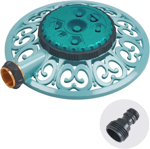 Vista 9 de Melnor 65102-AMZ Sprout Metal 8 patrones aspersor y adaptador de producto QuickConnect Amazon Bundle, azul arándano azul (Blueberry Blue)