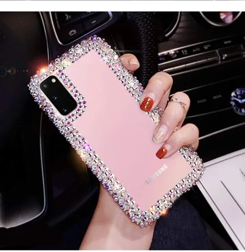 Vista 4 de Jesiya - Funda para Samsung Galaxy S20 con purpurina 3D, funda protectora transparente para Samsung Galaxy S20, transparente
