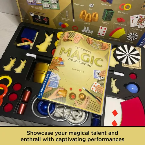 Vista 7 de Thames & Kosmos Magic: Gold Edition Juego con 150 trucos Manual de instrucciones a todo color de 96 páginas 42 accesorios Tutoriales
