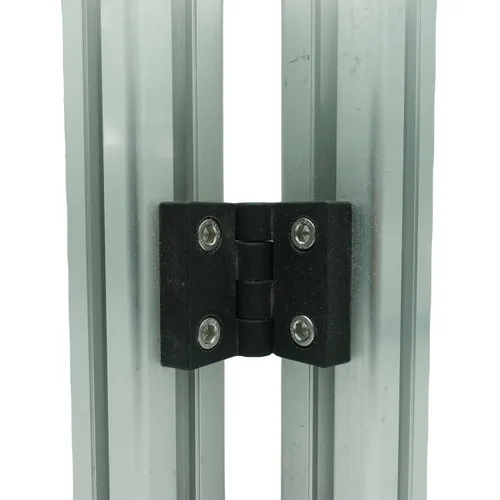 Vista 6 de SANTIE Extrusión de aluminio de peso estándar de 1.575x1.575 in con 4 ranuras abiertas - 43.307 in, 1 pieza