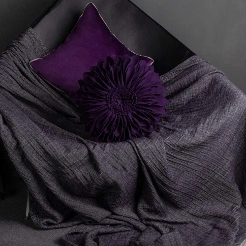 Vista 7 de JWH - Funda de cojín 3D con diseño de girasol, hecha a mano, decorativa, forma redonda, con inserto, estilo rural, para sofá, sillón, protector