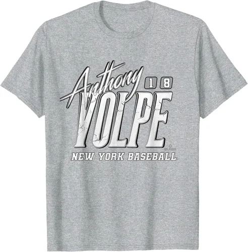 Vista 5 de Anthony Volpe New York Baseball Rock MLBPA - Camiseta, Azul