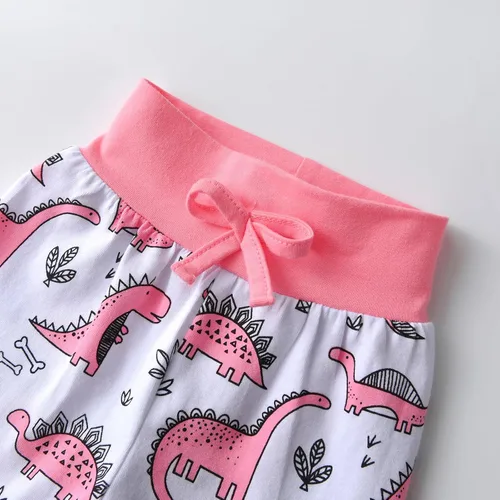 Vista 6 de Derouetkia Conjunto de 3 piezas para bebé niña, camiseta y pantalones con diadema