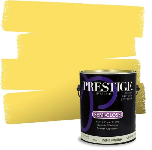 Vista 19 de PRESTIGE Pinturas de pintura exterior e imprimación en uno, 1 galón, plano, combinación comparable de Benjamin Moore* Pila de heno