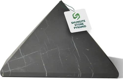 Vista 18 de Shungite World Auténtica pirámide de shungita pulida de 1.18 pulgadas / 1.18 pulgadas, cristal curativo natural de chakras, pirámide negra real