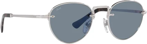 Vista 12 de Persol PO2491S - Gafas de sol redondas, PlateadoAzul claro