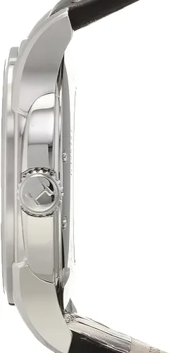 Vista 2 de Hamilton Jazzmaster Viewmatic Reloj automático suizo de 1.575 in, esfera negra, correa de cuero marrón (Modelo H32515535), Negro -, Classic
