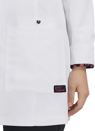 Vista 3 de KOI Betsey Johnson - Abrigo de laboratorio Margiold de 3 bolsillos, 32 pulgadas